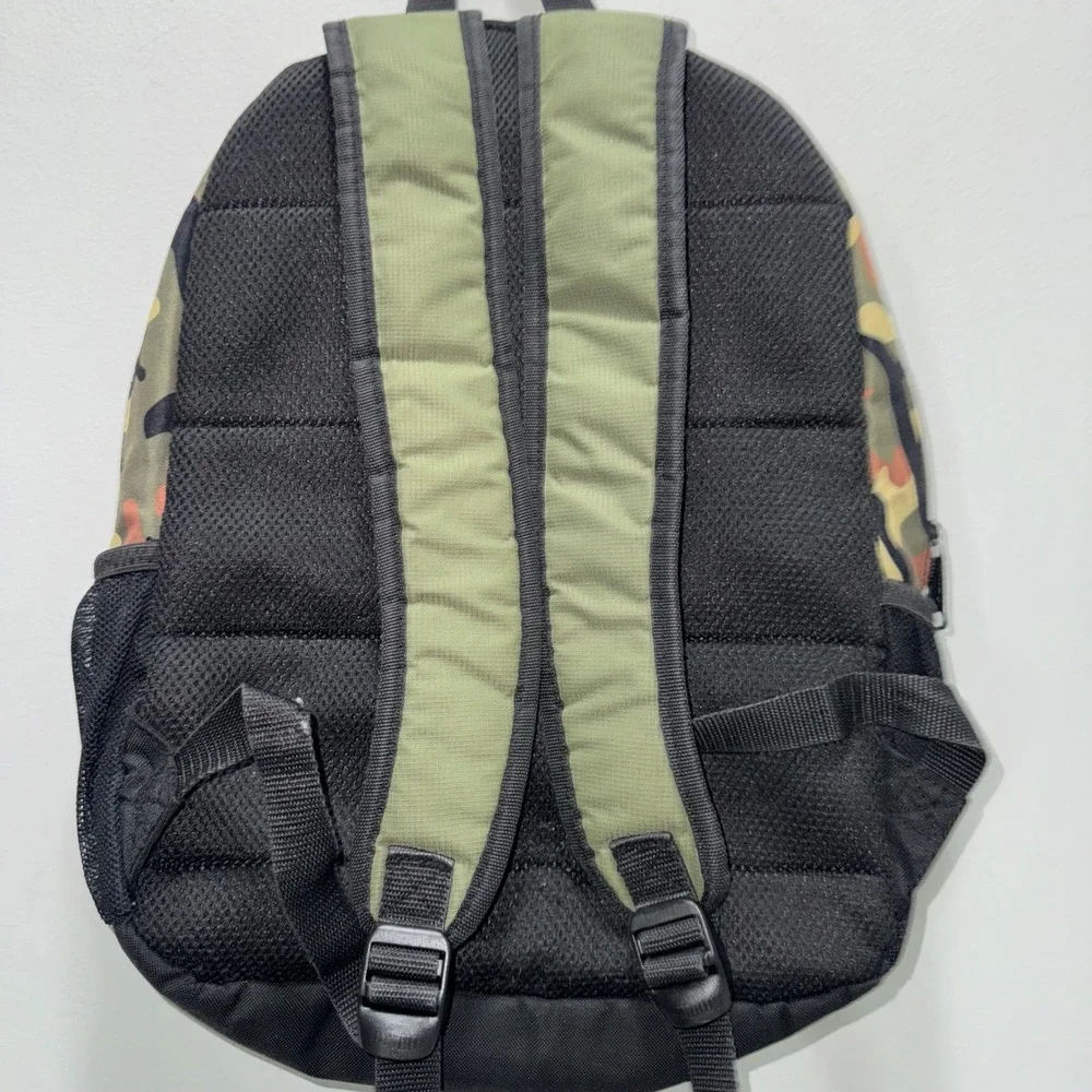 PUMA Evercat Kids Backpack Camo Green Black Logo School Book Bag PE1111